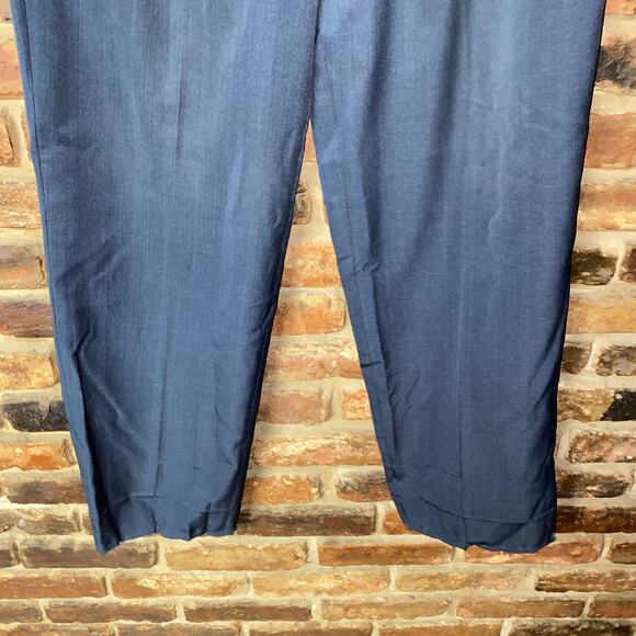 Vanetti Navy Blue Pleated Front Chino Pants Men's Size 36L 36x32 - Picture 3 of 5